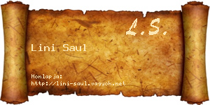 Lini Saul névjegykártya